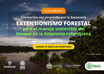 Resultados de la primera convocatoria al Diplomado en Extensionismo Forestal para el Manejo Sostenible del Bosque en la Amazonia Colombiana